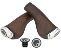 Гріпси Ergon GP1 BioLeder brown (silver clamps)