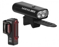 Комплект світла Lezyne Micro Pro / Strip Drive PAIR Чорний матовий/Чорний 800/150 люменів Y14