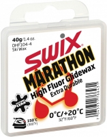 Высокофтористый парафин SWIX DHF104 Marathon white 0-+20C,40g