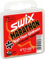 Высокофтористый парафин SWIX DHF104BW Marathon 0C til +20C, 40g