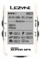 Велокомпьютер Lezyne Super GPS Limited White Edition