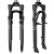 Вилка RockShox Paragon RL - Solo Air 65 700c вісь 9mm, Чорний, TurnKey Шток 1 1/8